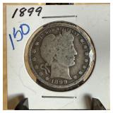 1899 BARBER SILVER QUARTER 1899 BARBER SILVER QUARTER