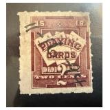 1894 RF1 1ST PLAYING CARD REVENUE STAMP 1894 RF1 1ST PLAYING CARD REVENUE STAMP