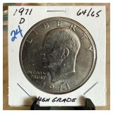 1971-D IKE DOLLAR HIGH GRADE 1971-D IKE DOLLAR HIGH GRADE