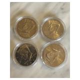 4PC HIGH GRADE JFK HALF DOLLARS 4PC HIGH GRADE JFK HALF DOLLARS
