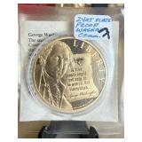 24K GOLD OLATE WASHINGTON PROOF COIN 24K GOLD OLATE WASHINGTON PROOF COIN