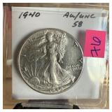 1940 WALKING LIBERTY SILVER HALF DOLLAR 1940 WALKING LIBERTY SILVER HALF DOLLAR