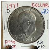 1971-D IKE DOLLAR UNC 1971-D IKE DOLLAR UNC