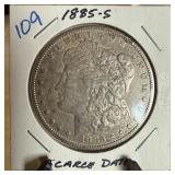 1885-S MORGAN SILVER DOLLAR SCARCE DATE 1885-S MORGAN SILVER DOLLAR SCARCE DATE