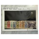 CZECH #1-10 1918-9 FIRST STAMP ISSUES CZECH #1-10 1918-9 FIRST STAMP ISSUES