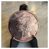 1 OZ COPPER BULLION ROUND MERCURY HEAD 1 OZ COPPER BULLION ROUND MERCURY HEAD