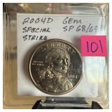 2004-D SACAGAWEA SPECIAL STRIKE GEM DOLLAR 2004-D SACAGAWEA SPECIAL STRIKE GEM DOLLAR