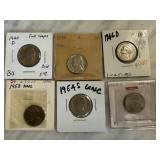 6 PC JEFFERSON NICKELS 6 PC JEFFERSON NICKELS