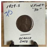 1929-S WHEAT PENNY CENT SCARCE DATE 1929-S WHEAT PENNY CENT SCARCE DATE