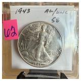 1943 WALKING LIBERTY SILVER HALF DOLLAR BETTER 1943 WALKING LIBERTY SILVER HALF DOLLAR BETTER