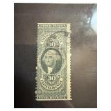 R53B RARE 1ST ISSUE 30C REVENUE STAMP R53B RARE 1ST ISSUE 30C REVENUE STAMP
