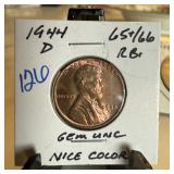 1944-D WHEAT PENNY CENT HIGH GRADE 1944-D WHEAT PENNY CENT HIGH GRADE