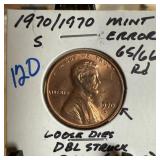 1970/1970-S MEMORIAL PENNY CENT DOUBLE STRUCK 1970/1970-S MEMORIAL PENNY CENT DOUBLE STRUCK