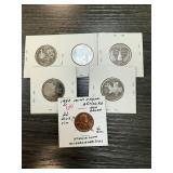 5PC PROOF STATE QUARTERS & ERROR WHEAT 5PC PROOF STATE QUARTERS & ERROR WHEAT