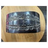 VTG WHIRLING LOG STERLING SILVER INDIAN BRACELET VTG WHIRLING LOG STERLING SILVER INDIAN BRACELET