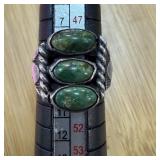 N AMERICAN STERLING SILVER TURQUOISE RING N AMERICAN STERLING SILVER TURQUOISE RING