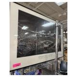 LARGE FRAMED WRIGLEY FIELD POSTER LARGE FRAMED WRIGLEY FIELD POSTER