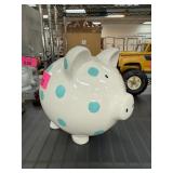 LARGE POLKA DOT PIGGY BANK LARGE POLKA DOT PIGGY BANK