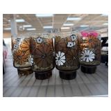 6PC VINTAGE GLASSES LIBBEY CAMELLIA 6PC VINTAGE GLASSES LIBBEY CAMELLIA