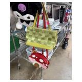 SEATBELT STYLE PURSE & MUSHROOM VINYL BAG SEATBELT STYLE PURSE & MUSHROOM VINYL BAG