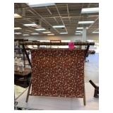 FOLDING SEWING BAG W EMBROIDERY THREADS ETC FOLDING SEWING BAG W EMBROIDERY THREADS ETC