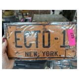 ECTO-1 NEW YORK LICENSE PLATE ECTO-1 NEW YORK LICENSE PLATE