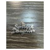 STERLING SILVER SPECIAL DAUGHTER CHARM PENDANT STERLING SILVER SPECIAL DAUGHTER CHARM PENDANT