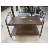 VINTAGE MID CENTURY 2 TIER TV STAND BY GUSDORF VINTAGE MID CENTURY 2 TIER TV STAND BY GUSDORF
