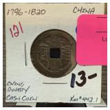QING DYNASTY CASH COIN QING DYNASTY CASH COIN
