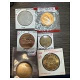 LOT OF 6 MIXED TOKENS LOT OF 6 MIXED TOKENS