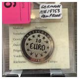 GEM PROOF 10 EURO COIN GEM PROOF 10 EURO COIN