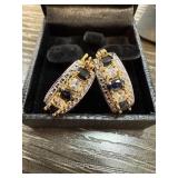 GOLD COAST SAPPHIRE EARRINGS NICE GOLD COAST SAPPHIRE EARRINGS NICE