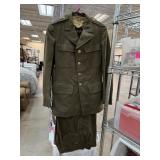 VINTAGE MILITARY UNIFORM JACKET W 2 PANTS VINTAGE MILITARY UNIFORM JACKET W 2 PANTS