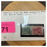 GERMANY #82, 83 RARE COMBINATION PAIR 1911 BOOKLET GERMANY #82, 83 RARE COMBINATION PAIR 1911 BOOKLET