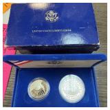 1986 PROOOF LIBERTY SILVER DOLLAR & CLAD HALF 1986 PROOOF LIBERTY SILVER DOLLAR & CLAD HALF