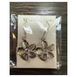 STERLING SILVER FLORAL EARRINGS STERLING SILVER FLORAL EARRINGS