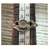 STERLING SILVER FLORAL RING STERLING SILVER FLORAL RING