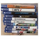 LOT OF 11 PLAYSTATION 4 VIDEO GAMES LOT OF 11 PLAYSTATION 4 VIDEO GAMES