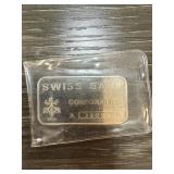 1 OZ SILVER BULLION BAR .999 SWISS BANK 1 OZ SILVER BULLION BAR .999 SWISS BANK