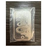 1 OZ SILVER BULLION BAR .999 2013 YEAR OT SNAKE 1 OZ SILVER BULLION BAR .999 2013 YEAR OT SNAKE
