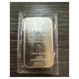 1 OZ SILVER BULLION BAR .999 REPUBLIC METALS 1 OZ SILVER BULLION BAR .999 REPUBLIC METALS