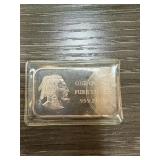 1 OZ SILVER BULLION BAR .999 INDIAN HEAD 1 OZ SILVER BULLION BAR .999 INDIAN HEAD