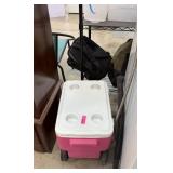 CUTE PINK ROLLING ICE CHEST CUTE PINK ROLLING ICE CHEST