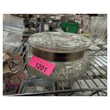 LARGE LIDDED CRYSTAL JAR NOTE LARGE LIDDED CRYSTAL JAR NOTE