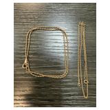 2PC GOLD FILL / PLATE CHAIN NECKLACE 2PC GOLD FILL / PLATE CHAIN NECKLACE