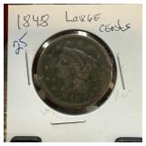 1848 LARGE CENT COIN 1848 LARGE CENT COIN