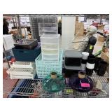 LOT OF STORAGE / MUGS / GLASS VASES ETC LOT OF STORAGE / MUGS / GLASS VASES ETC