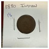 1880 INDIAN HEAD PENNY CENT 1880 INDIAN HEAD PENNY CENT