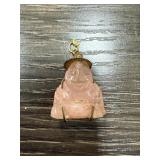 VINTAGE CUT QUARTZ CHINESE BUDDHA PENDANT VINTAGE CUT QUARTZ CHINESE BUDDHA PENDANT