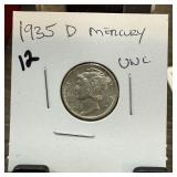 1935-D MERCURY SILVER DIME 1935-D MERCURY SILVER DIME